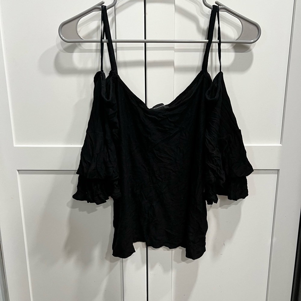 Black Tank off the shoulder